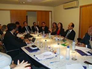 Presidente da Ampeb na primeira parte da reunião da Conamp, realizada ontem, 2.