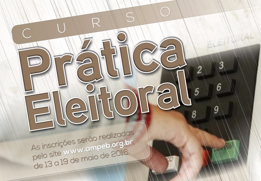 Inscrições para curso de Prática Eleitoral vão até quinta-feira (19)