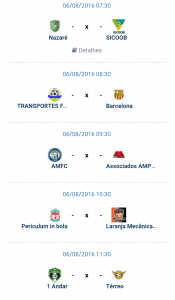 Jogos da 6ª rodada