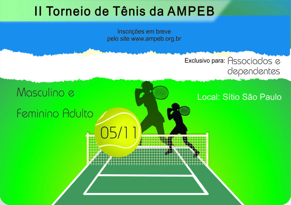 Ampeb realiza II Torneio de Tênis em novembro