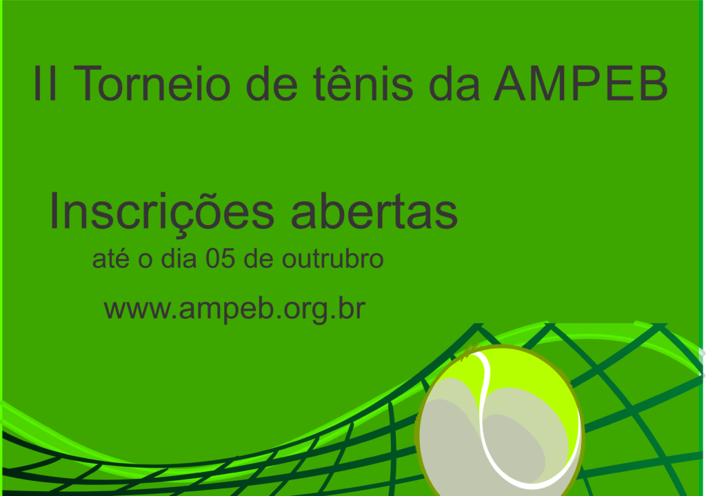 II torneio de tênis tem inscrições até o dia 5 de outubro