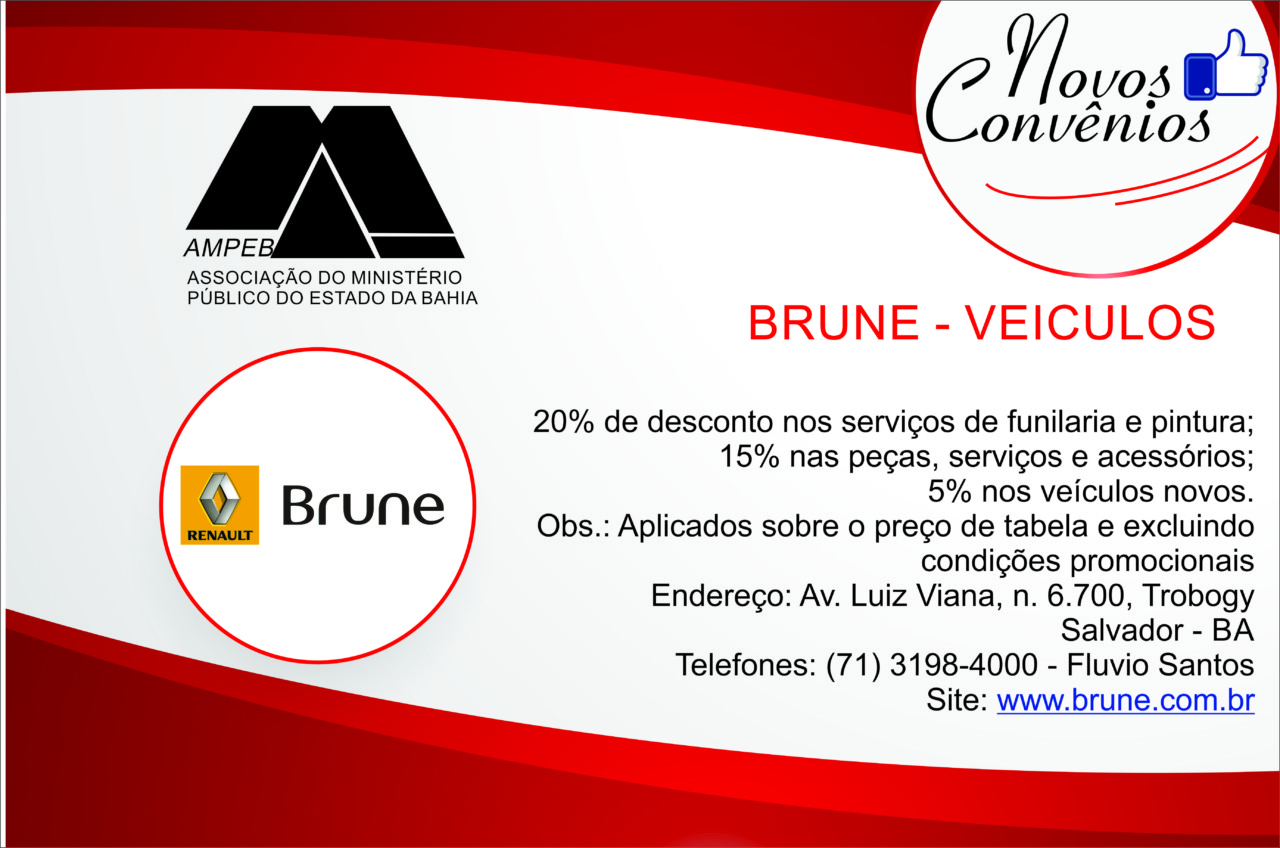 VOCÊ SABIA? Brune veículos dá descontos aos associados da Ampeb