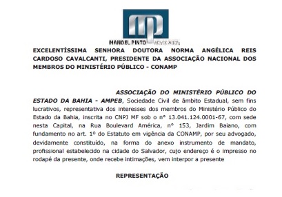 Folha dos aposentados – Ampeb interpõe representação à CONAMP e impetra Mandado de Segurança