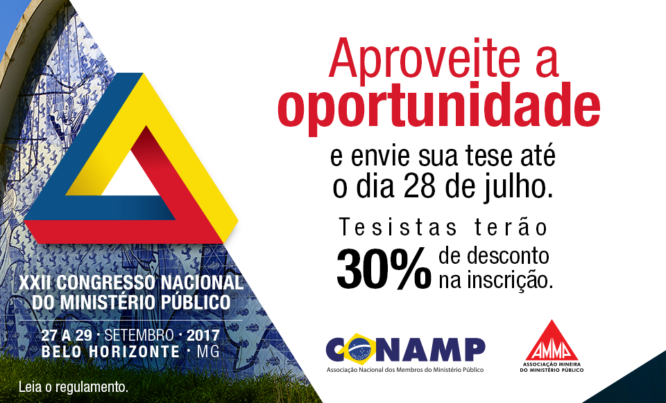 Congresso Nacional do MP – Teses podem ser encaminhadas até dia 28/07