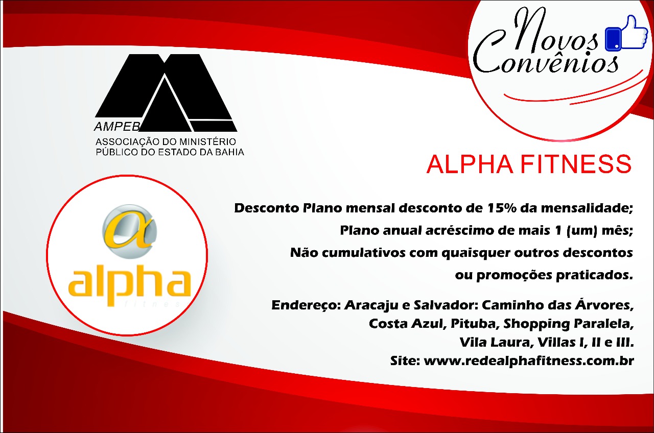 Ampeb firma convênio com a academia Alpha Fitness