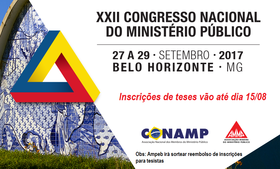 XXII Congresso Nacional: Ampeb irá sortear reembolso de inscrições para tesistas