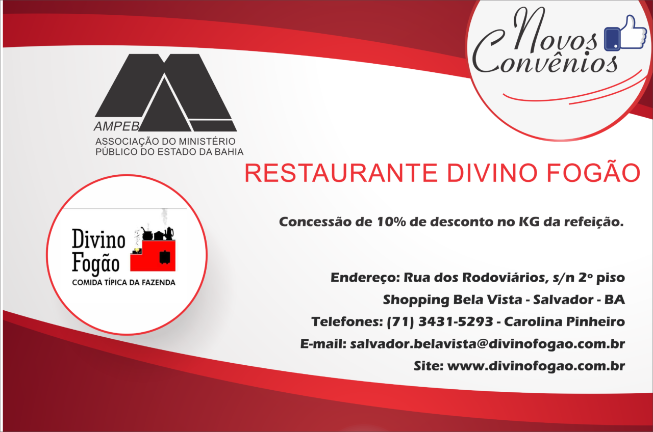 Restaurante Divino Fogão fecha parceria com a Ampeb