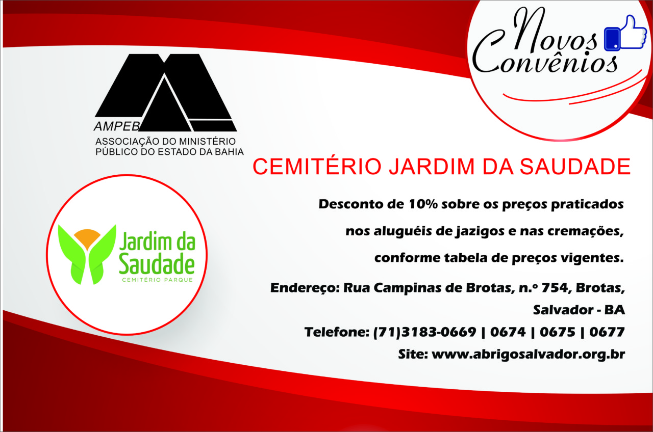 Ampeb firma convênio com o cemitério Jardim da Saudade