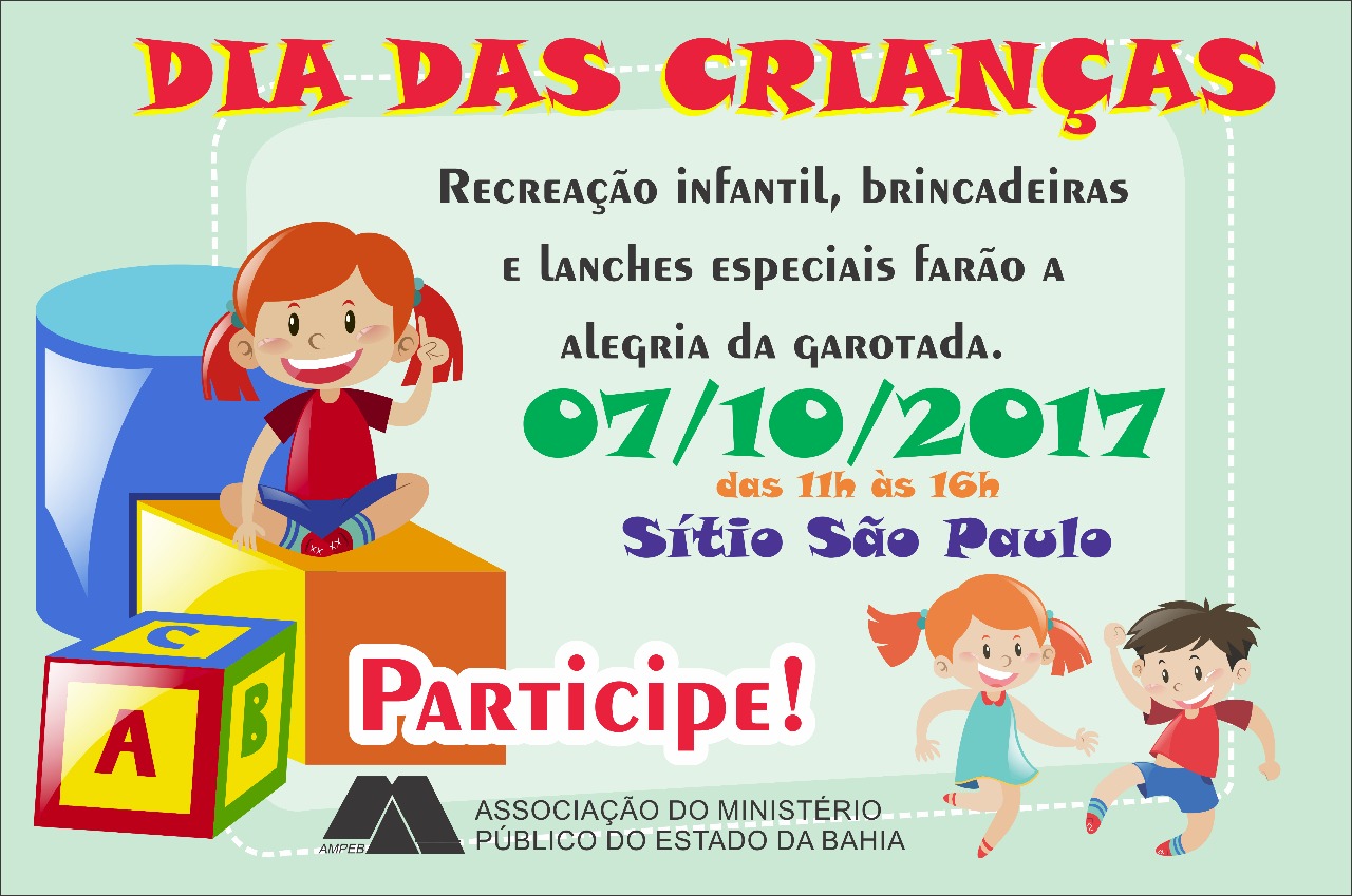 Dia das Crianças da Ampeb será no próximo sábado (07)