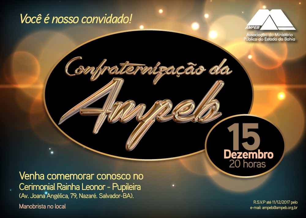 Agende-se: Confraternização da Ampeb