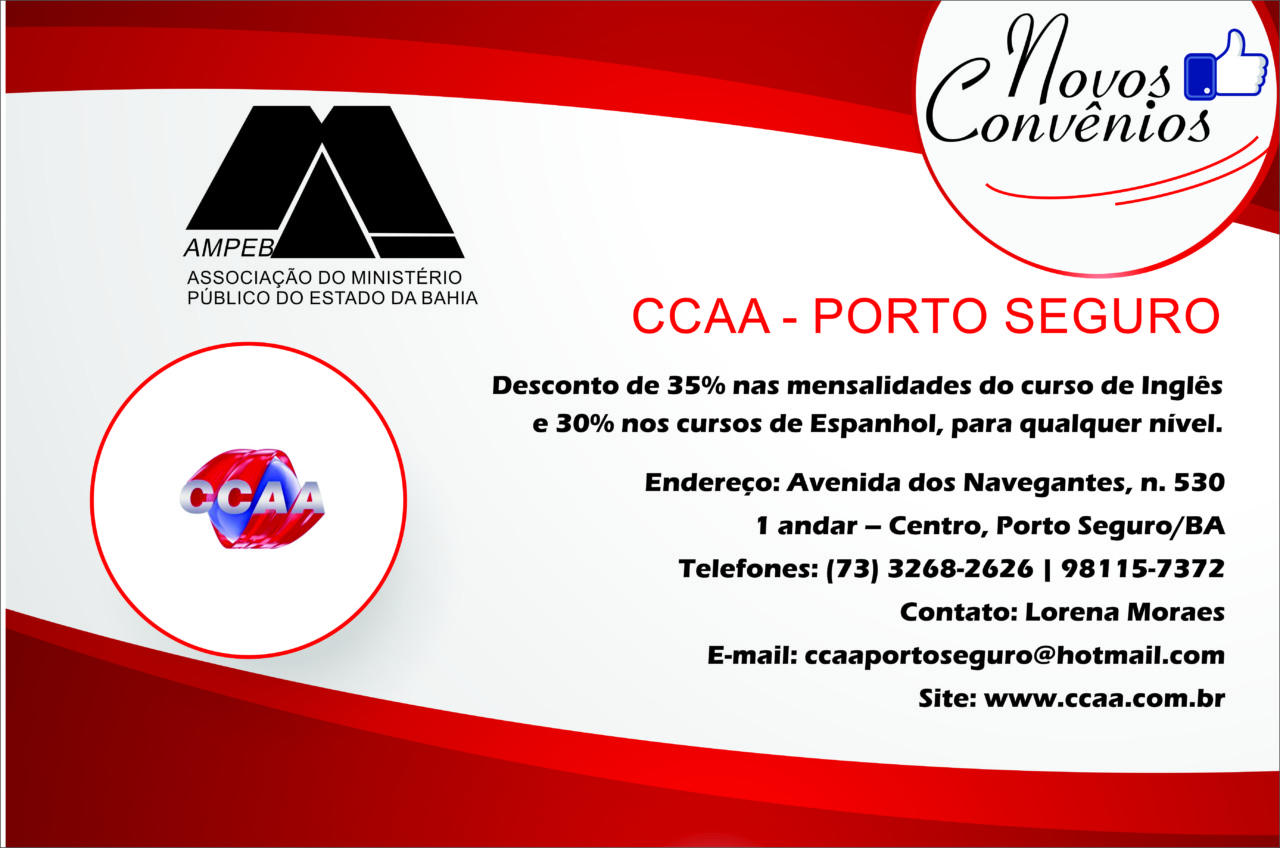 Novos convênios: CCAA de Porto Seguro fecha parceria com a Ampeb