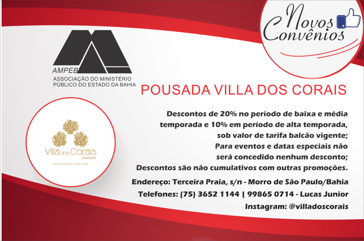 Novos convênios: Pousada em Morro de São Paulo é nova parceira da Ampeb