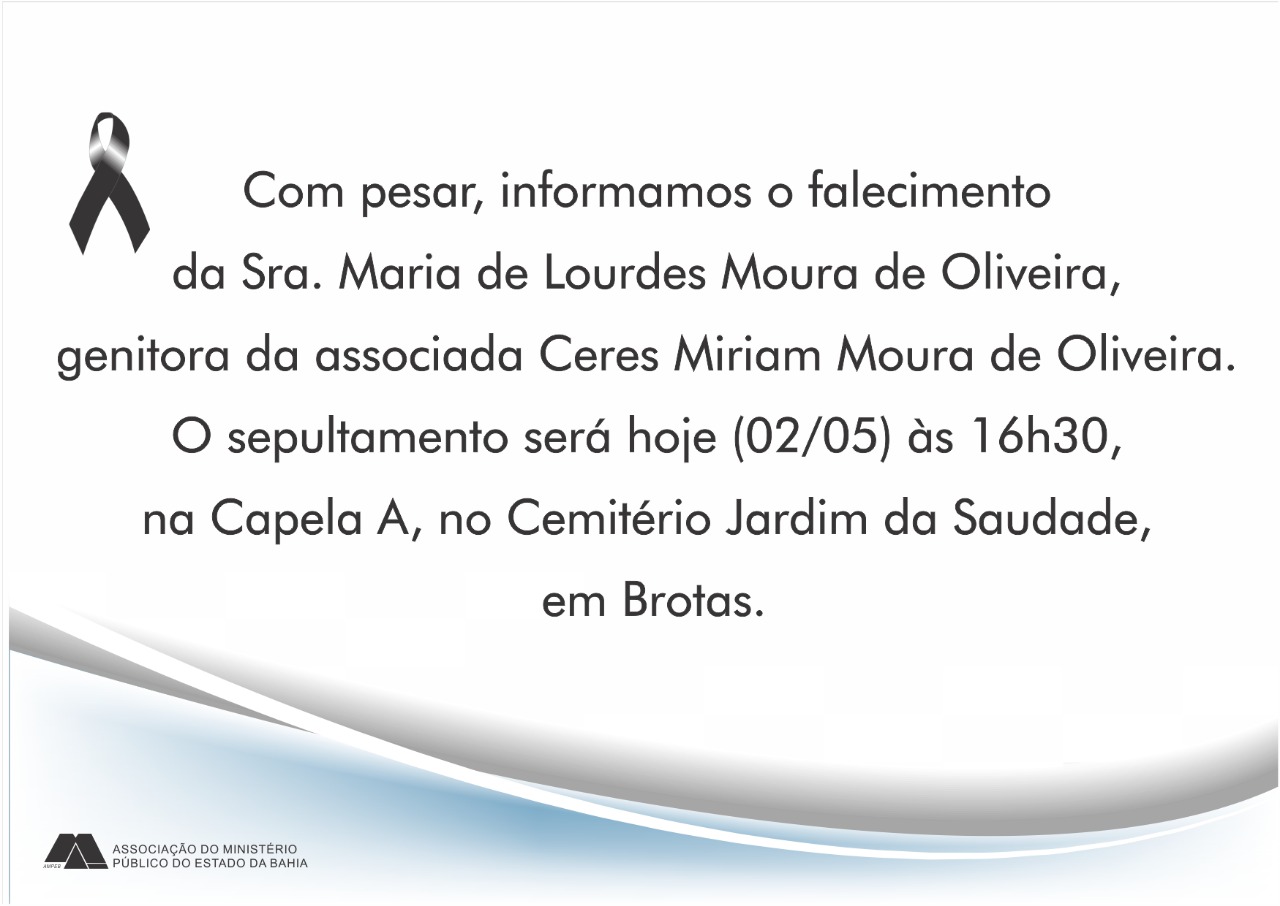 Nota de falecimento: Mãe de associada