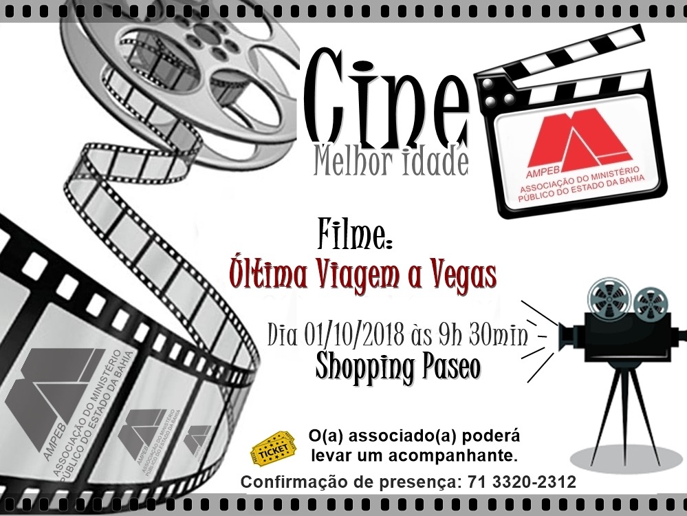 É segunda (01º/10)! Participe do Cine Melhor Idade da Ampeb
