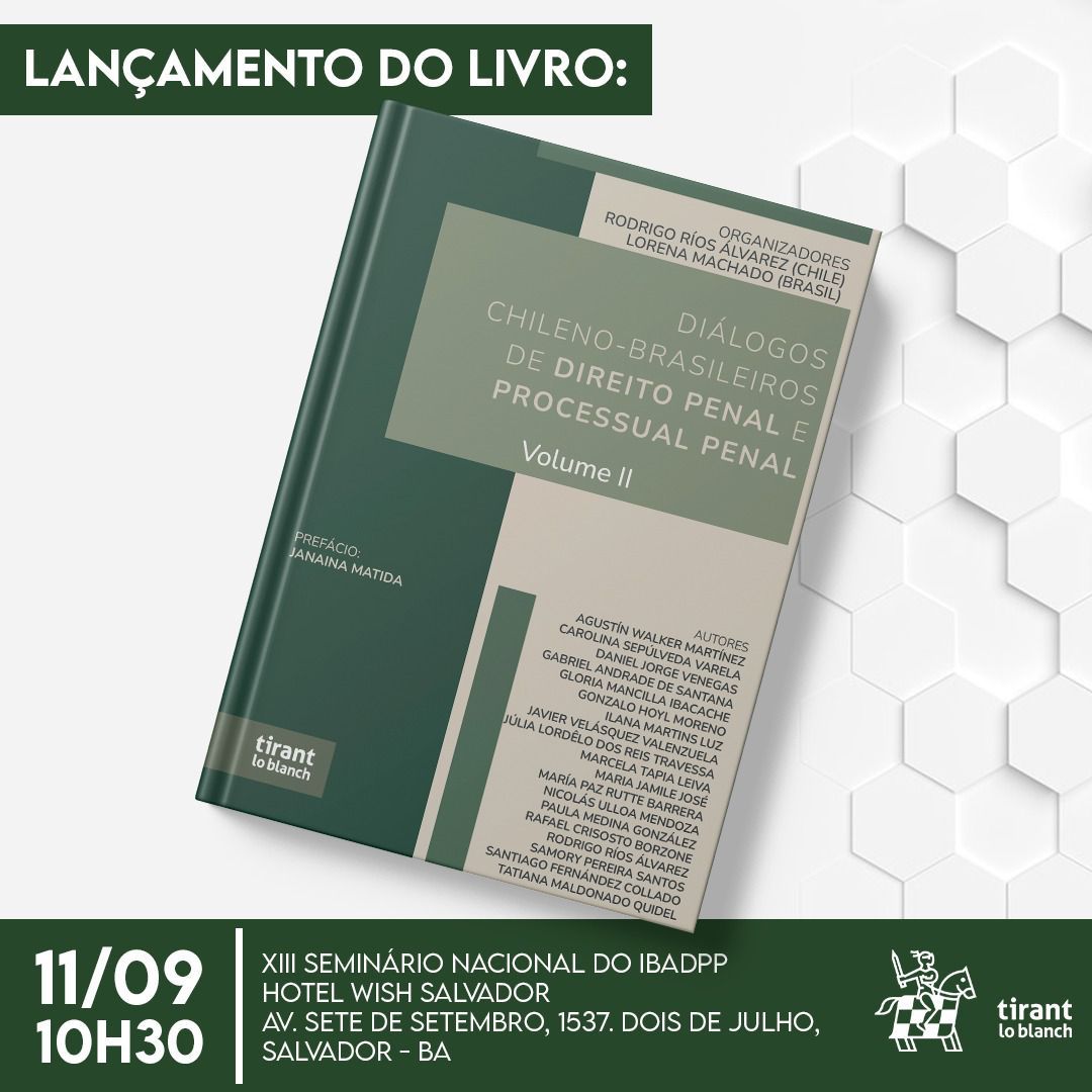 Samory Santos participa de livro sul-americano sobre Direito Penal e Processual Penal