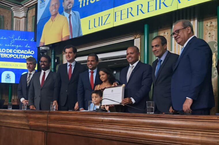 Associado Luiz Ferreira Neto é homenageado com Título de Cidadão de Salvador
