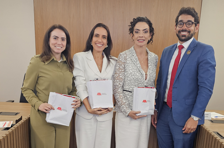 Novas integrantes do MP-BA conhecem a AMPEB e seus serviços
