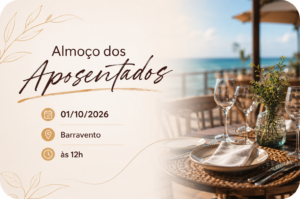 Almoço dos aposentados e sócios contribuintes da AMPEB